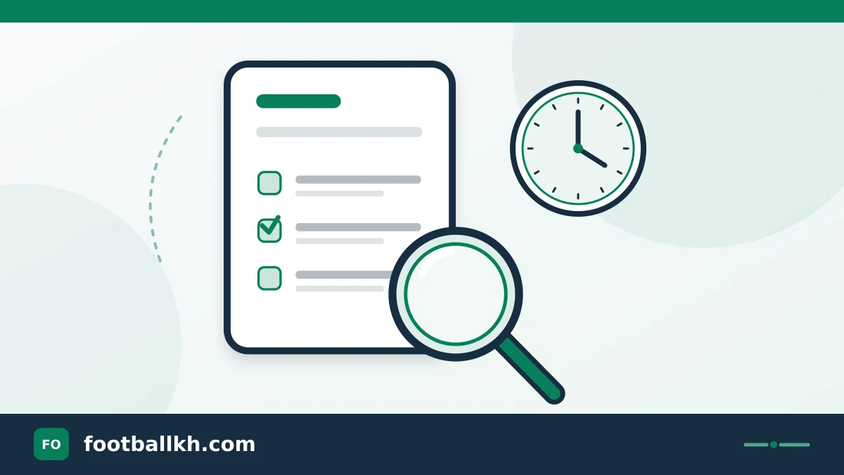 Document, magnifying glass and clock for reading conditions