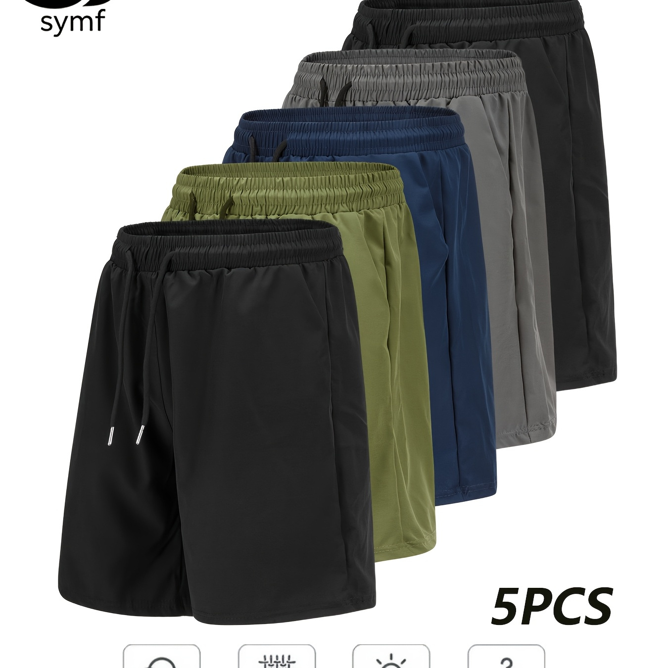 Five men’s shorts for casual wear and training