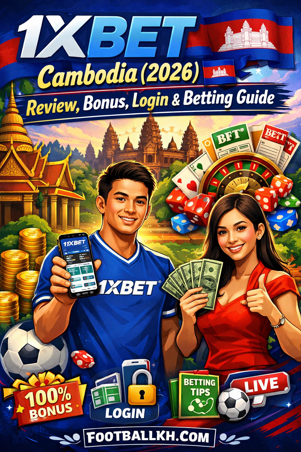 1xBet Cambodia (2026) 🇰🇭 Review, Bonus, Login & Betting Guide