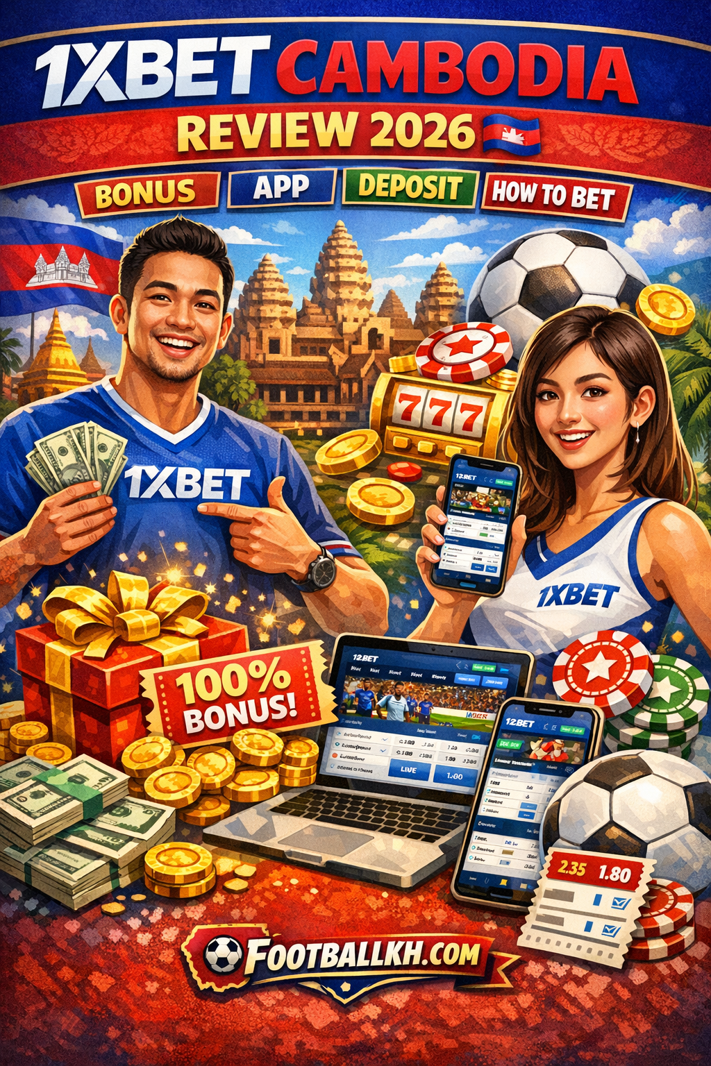 1xBet Cambodia Review 2026 Bonus, App, Deposit & How to Bet