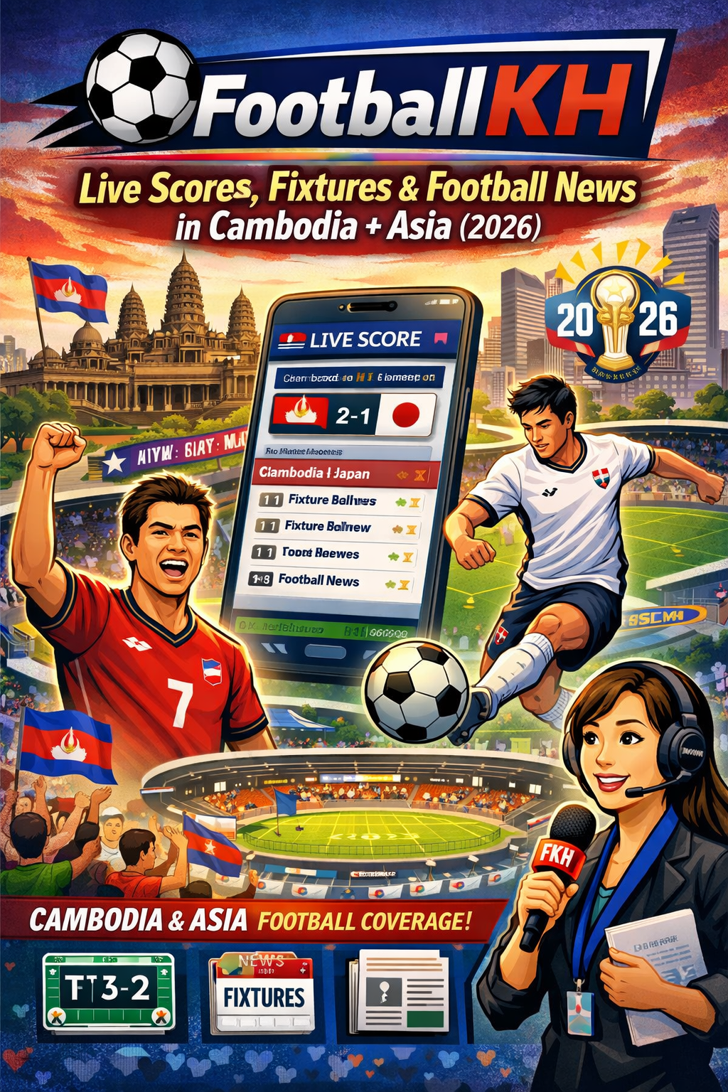 FootballKH Live Scores, Fixtures & Football News in Cambodia + Asia (2026)