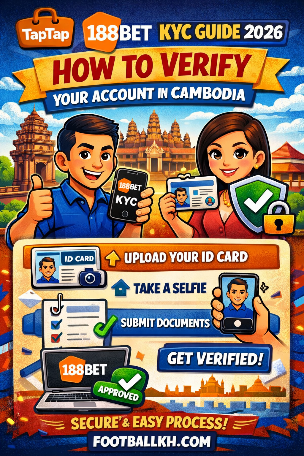 TapTap 188BET KYC Guide 2026 Account Verification in Cambodia 🇰🇭